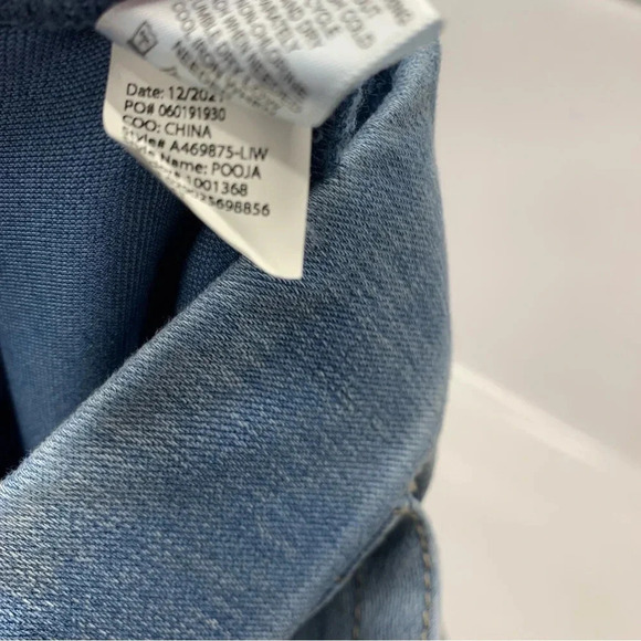 Logo Lori Goldstein Jeans Woman 14 Tall Knit Pull On Straight Pockets Stretch - Picture 14 of 14